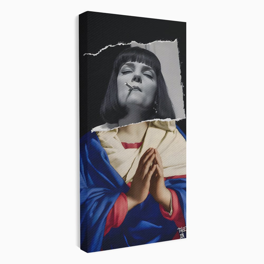 Tablou Canvas Premium LuxCanva® A1531, The Virgin In Prayer , Room, Fictiune, Epic, Decorativ, Living, Culori Vibrante