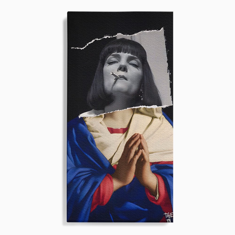 Tablou Canvas Premium LuxCanva® A1531, The Virgin In Prayer , Room, Fictiune, Epic, Decorativ, Living, Culori Vibrante