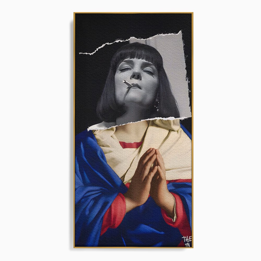 Tablou Canvas Premium LuxCanva® A1531, The Virgin In Prayer , Room, Fictiune, Epic, Decorativ, Living, Culori Vibrante