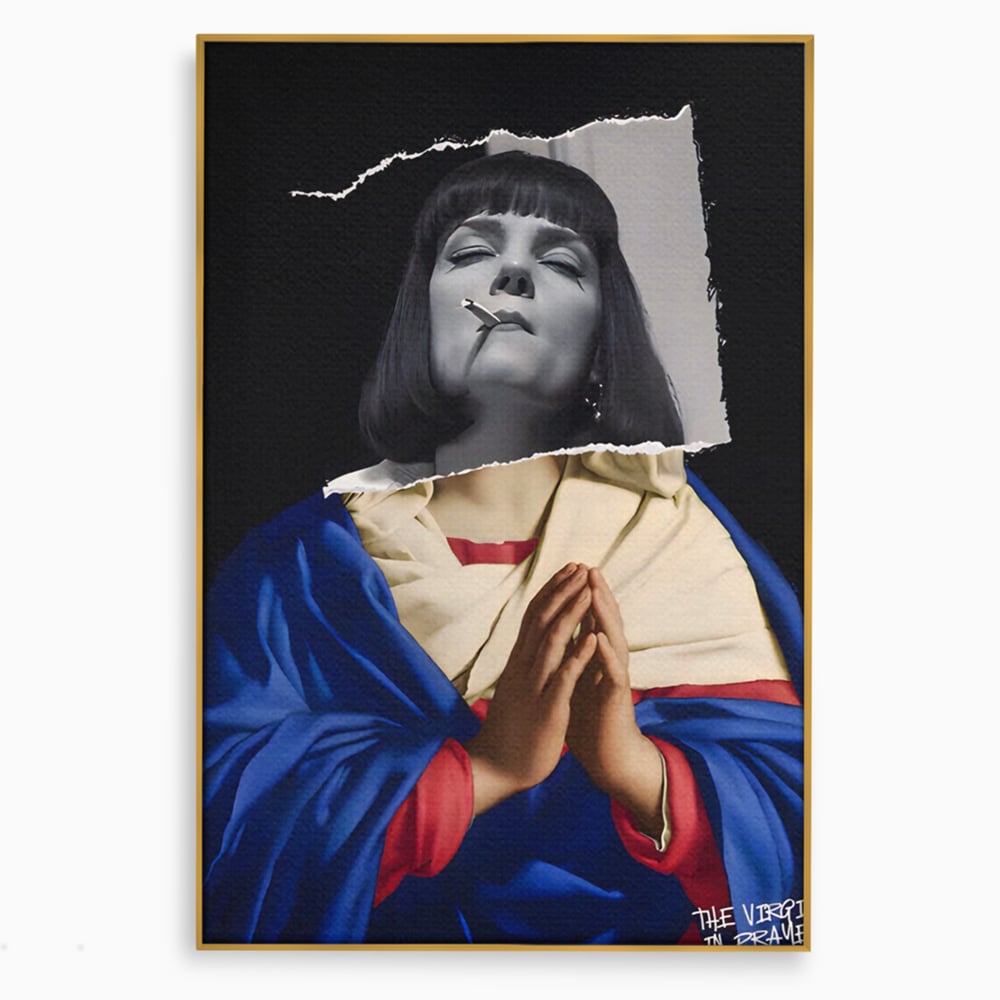 Tablou Canvas Premium LuxCanva® A1531, The Virgin In Prayer , Room, Fictiune, Epic, Decorativ, Living, Culori Vibrante