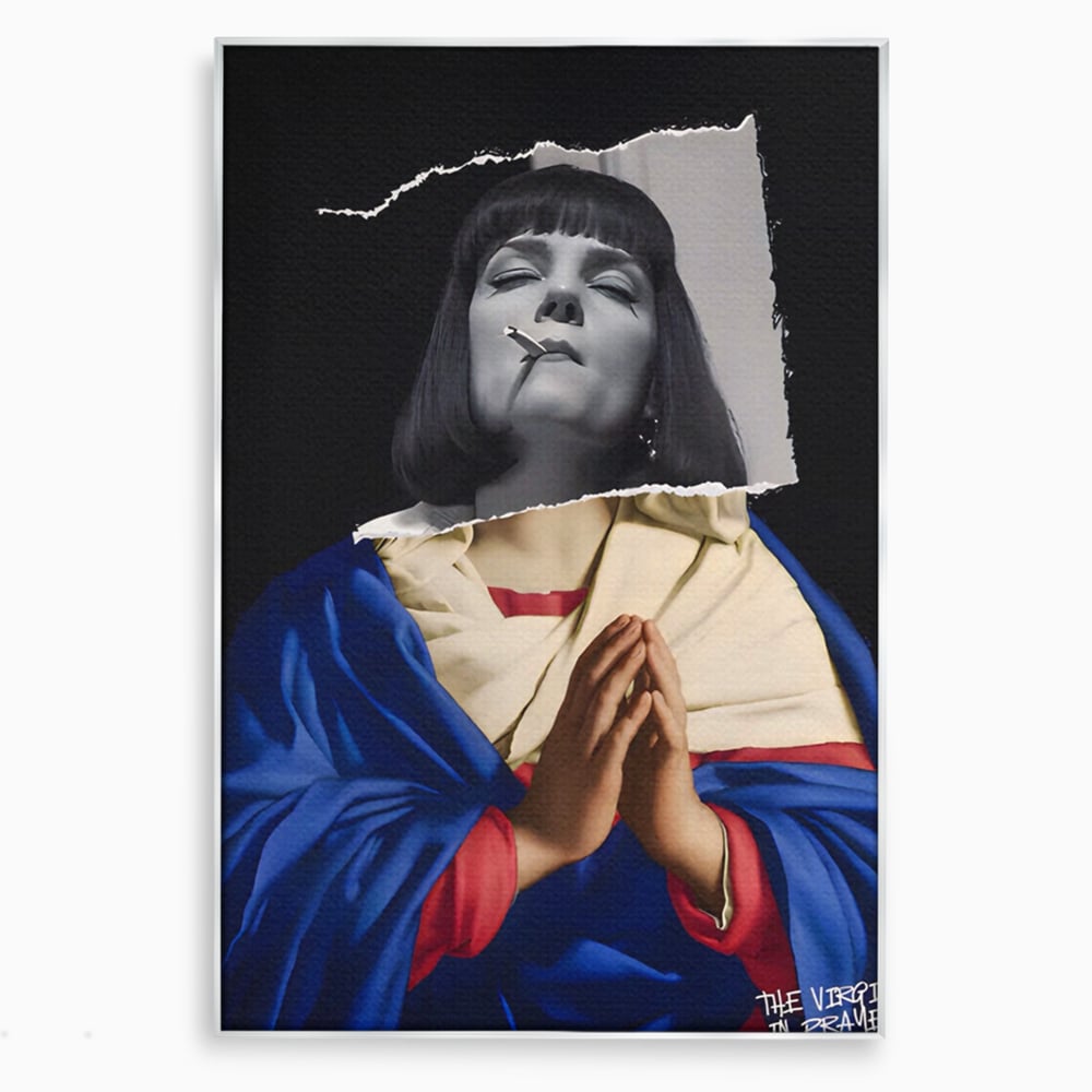Tablou Canvas Premium LuxCanva® A1531, The Virgin In Prayer , Room, Fictiune, Epic, Decorativ, Living, Culori Vibrante