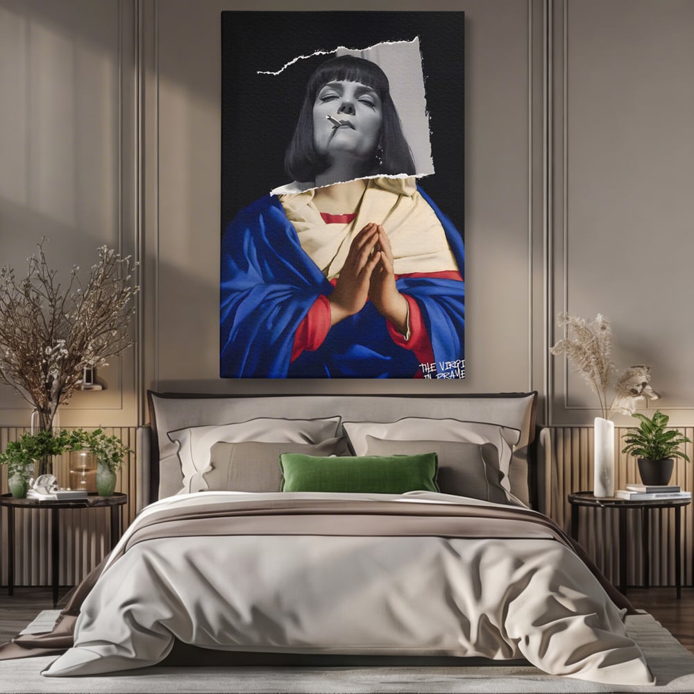 Tablou Canvas Premium LuxCanva® A1531, The Virgin In Prayer , Room, Fictiune, Epic, Decorativ, Living, Culori Vibrante