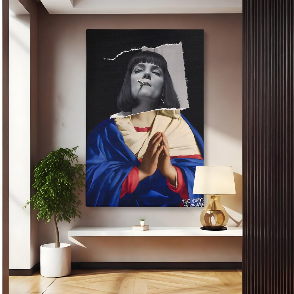 Tablou Canvas Premium LuxCanva® A1531, The Virgin In Prayer , Room, Fictiune, Epic, Decorativ, Living, Culori Vibrante