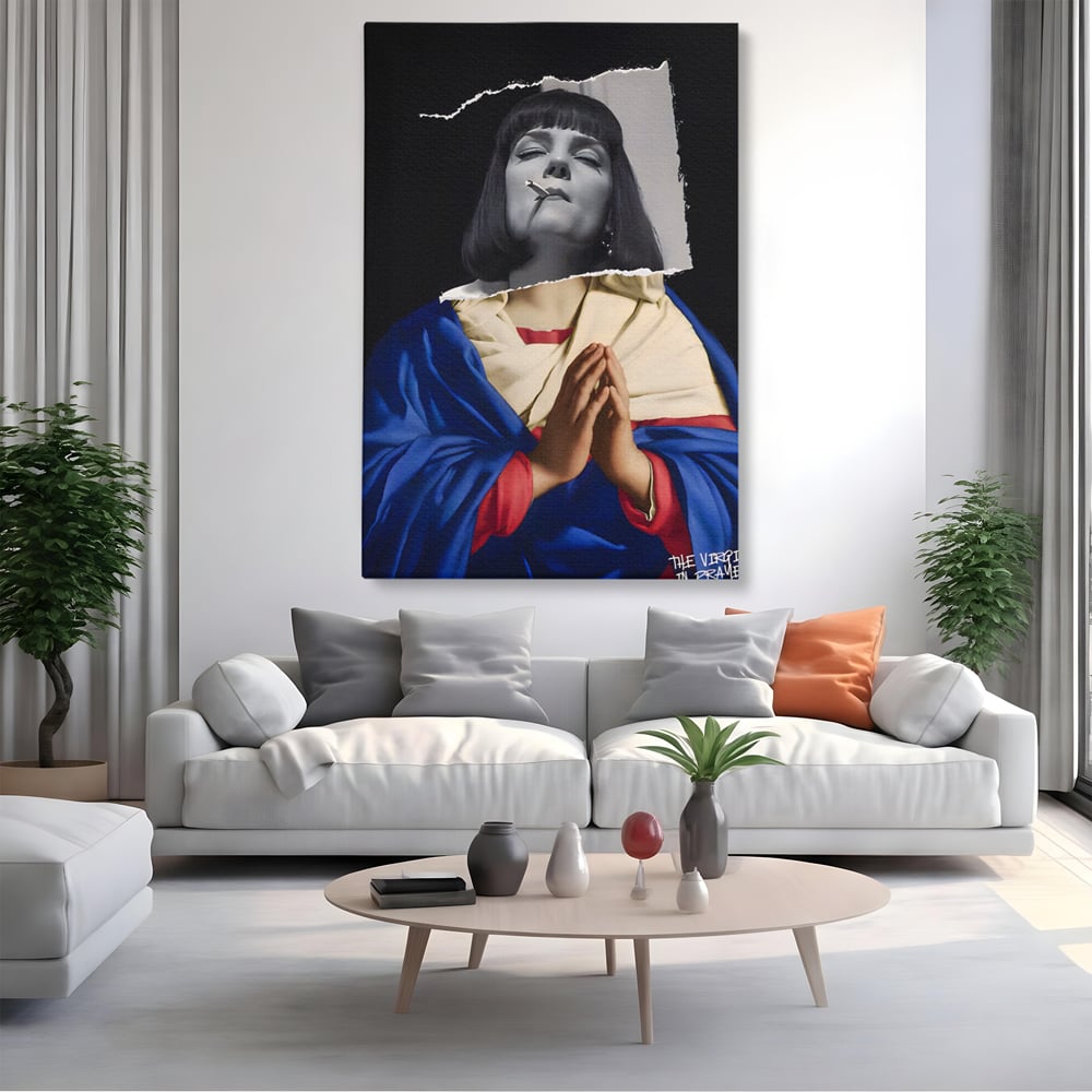 Tablou Canvas Premium LuxCanva® A1531, The Virgin In Prayer , Room, Fictiune, Epic, Decorativ, Living, Culori Vibrante