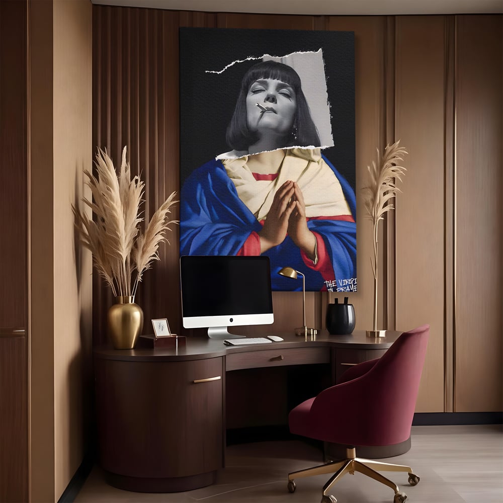 Tablou Canvas Premium LuxCanva® A1531, The Virgin In Prayer , Room, Fictiune, Epic, Decorativ, Living, Culori Vibrante