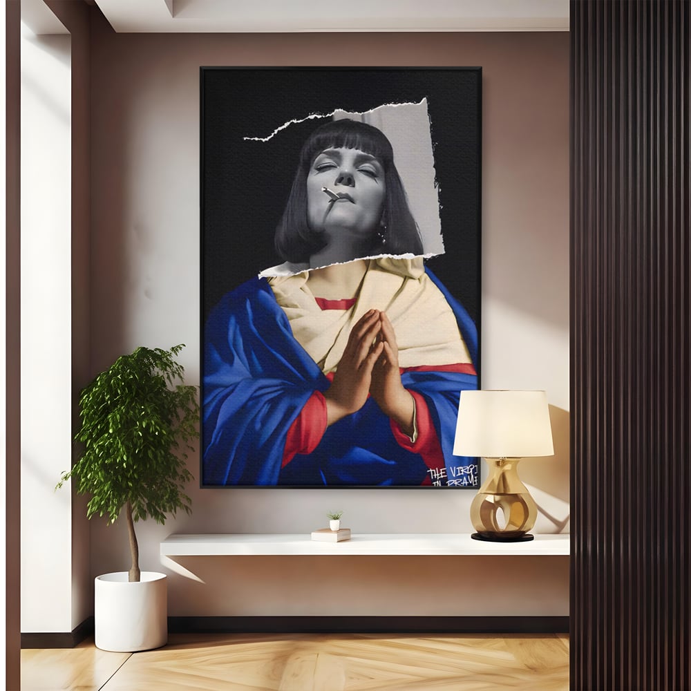 Tablou Canvas Premium LuxCanva® A1531, The Virgin In Prayer , Room, Fictiune, Epic, Decorativ, Living, Culori Vibrante