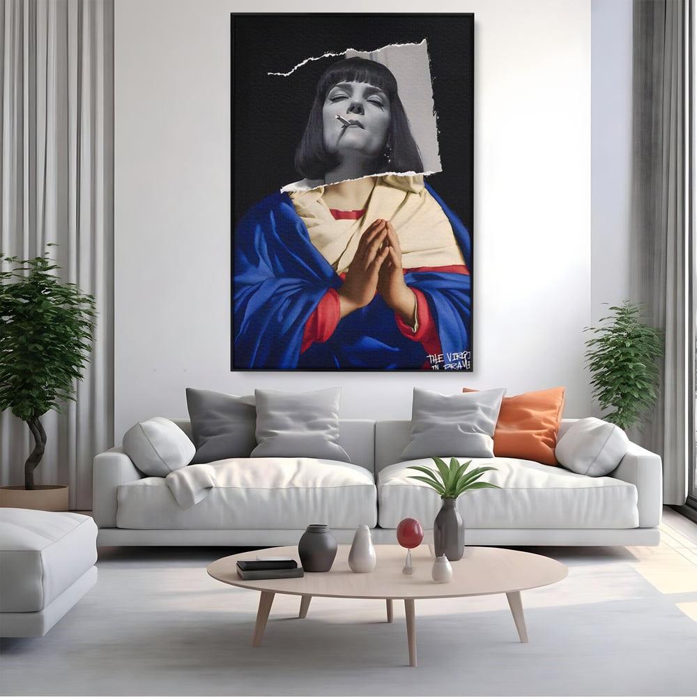 Tablou Canvas Premium LuxCanva® A1531, The Virgin In Prayer , Room, Fictiune, Epic, Decorativ, Living, Culori Vibrante