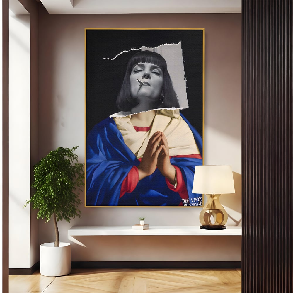 Tablou Canvas Premium LuxCanva® A1531, The Virgin In Prayer , Room, Fictiune, Epic, Decorativ, Living, Culori Vibrante