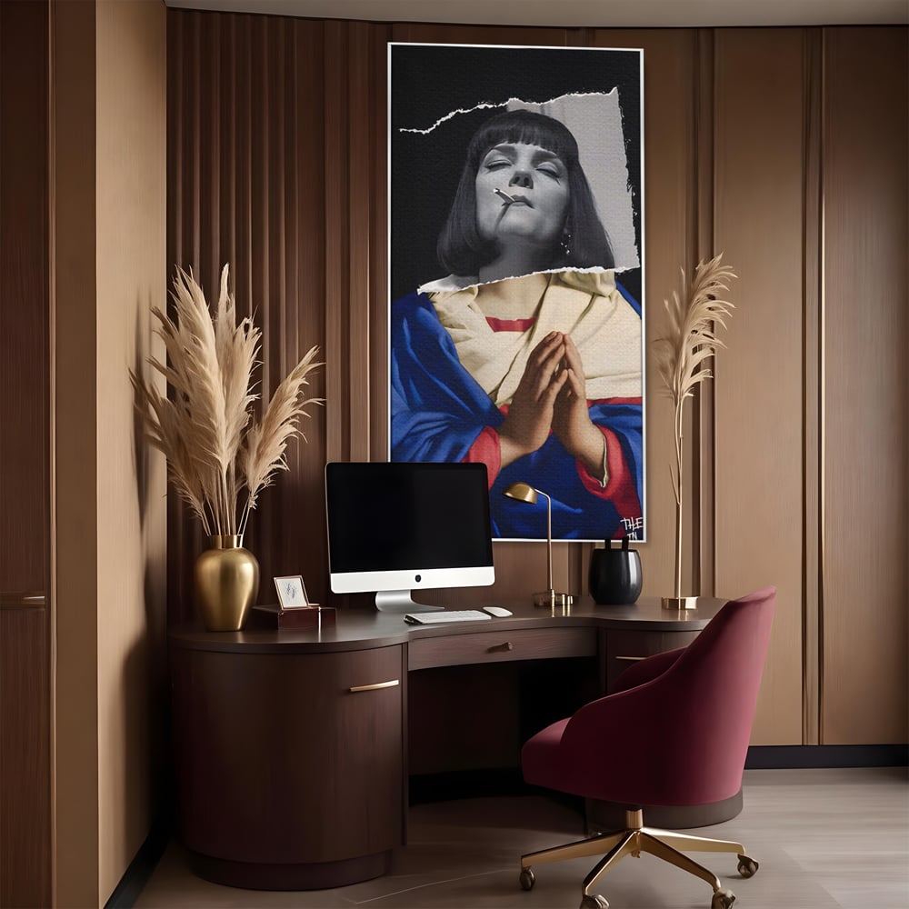 Tablou Canvas Premium LuxCanva® A1531, The Virgin In Prayer , Room, Fictiune, Epic, Decorativ, Living, Culori Vibrante