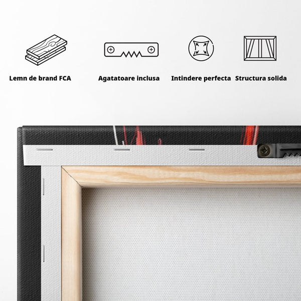 Tablou Canvas Premium LuxCanva® A1534, Pahar Cu Vin , Room, Struguri, Pahar, Fructe, Restaurant, Culori Vibrante