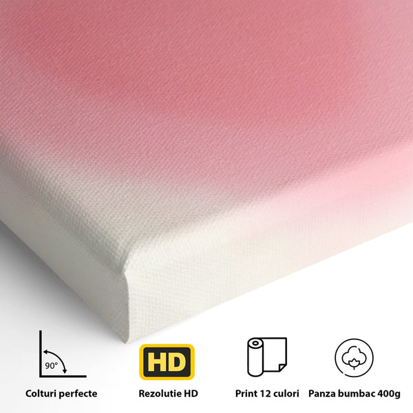 Tablou Canvas Premium LuxCanva® A1535, Follow Your Heart , Room, Inima, Roz, Iubire, Decorativ, Culori Vibrante