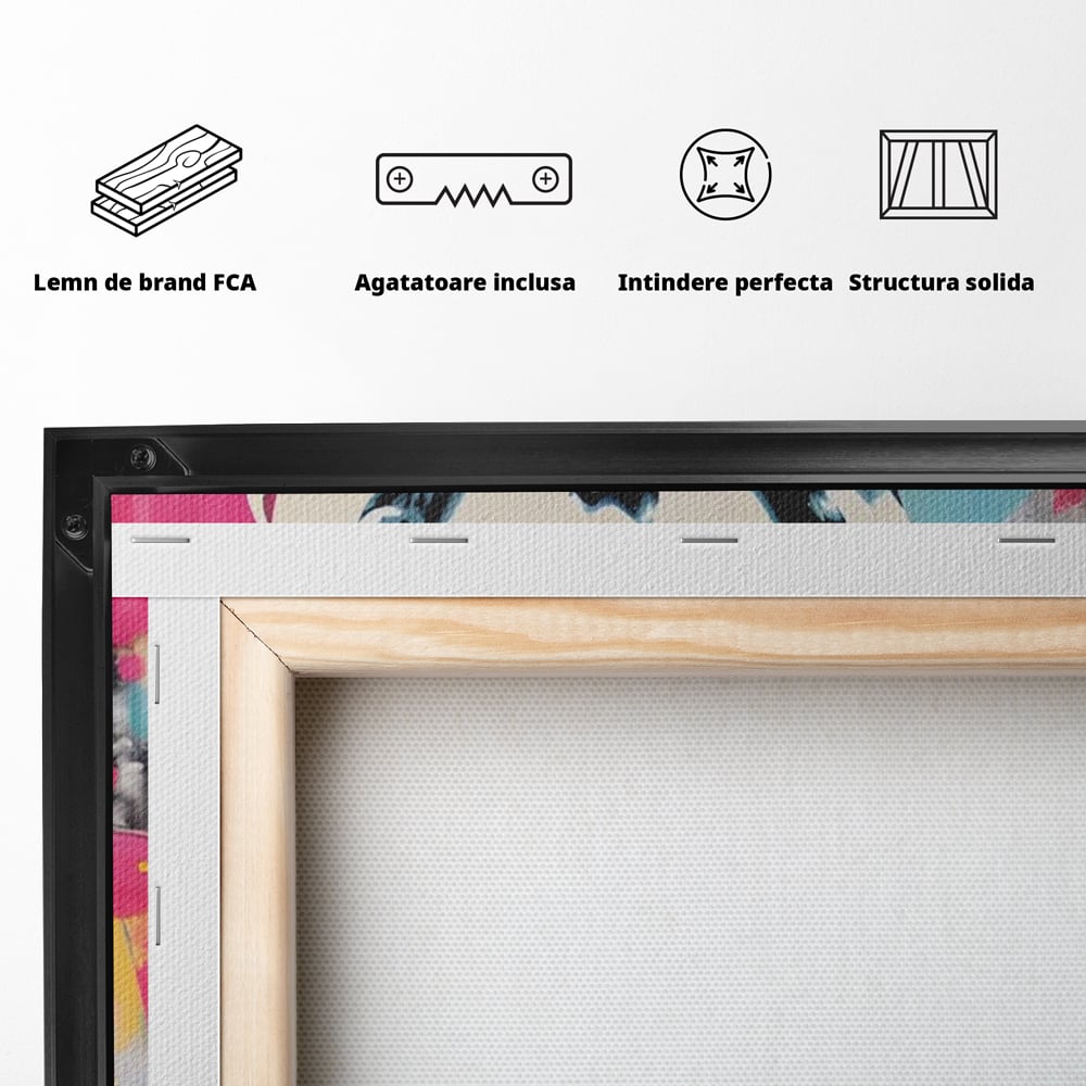 Tablou Canvas Premium LuxCanva® A1539, Merilyn M , Dormitor, Sexi, Vedeta, Model, Masina, Living, Culori Vibrante