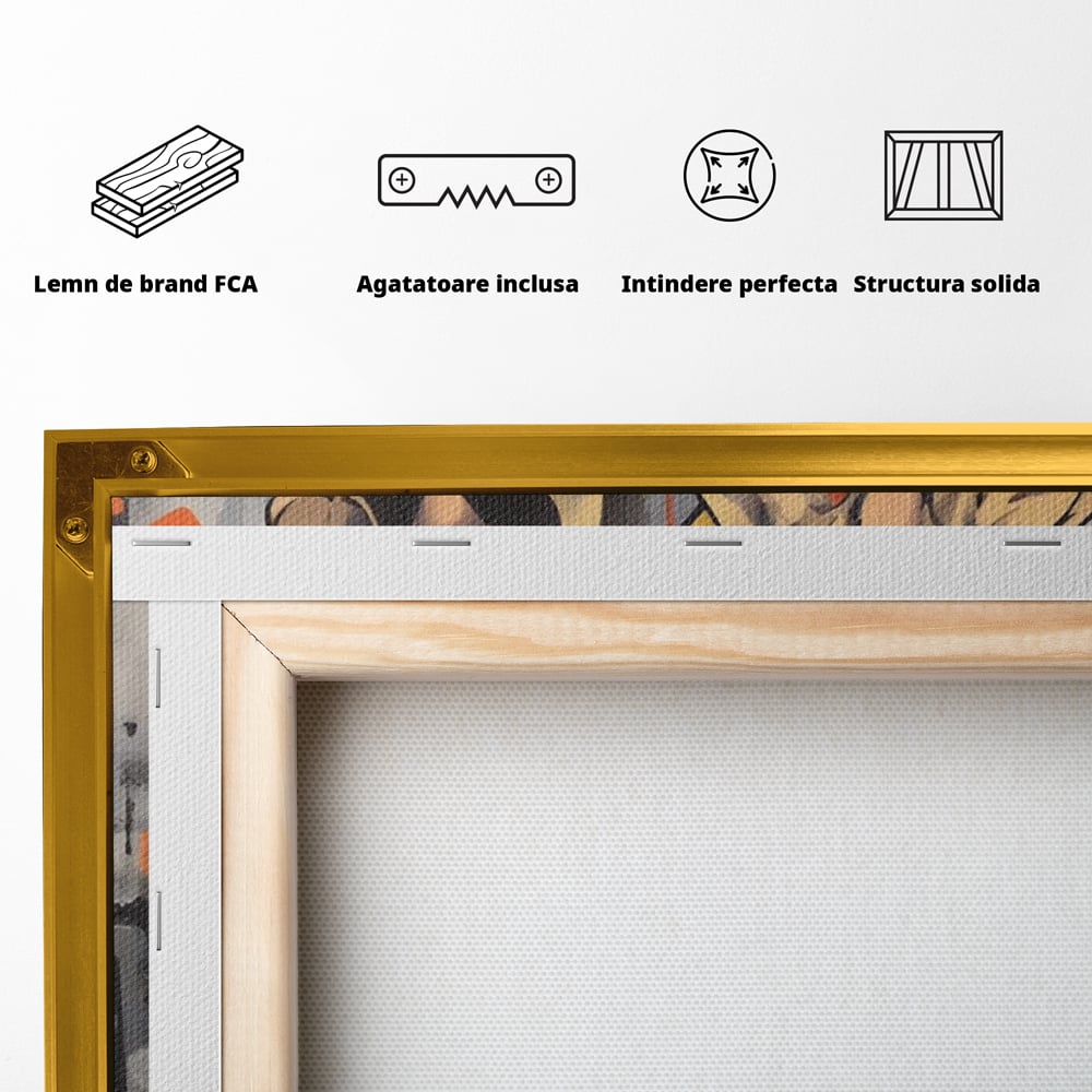 Tablou Canvas Premium LuxCanva® A1543, 2Power Girl , Room, Prietenie, Fete, Modele, Cumparaturi, Living, Culori Vibrante