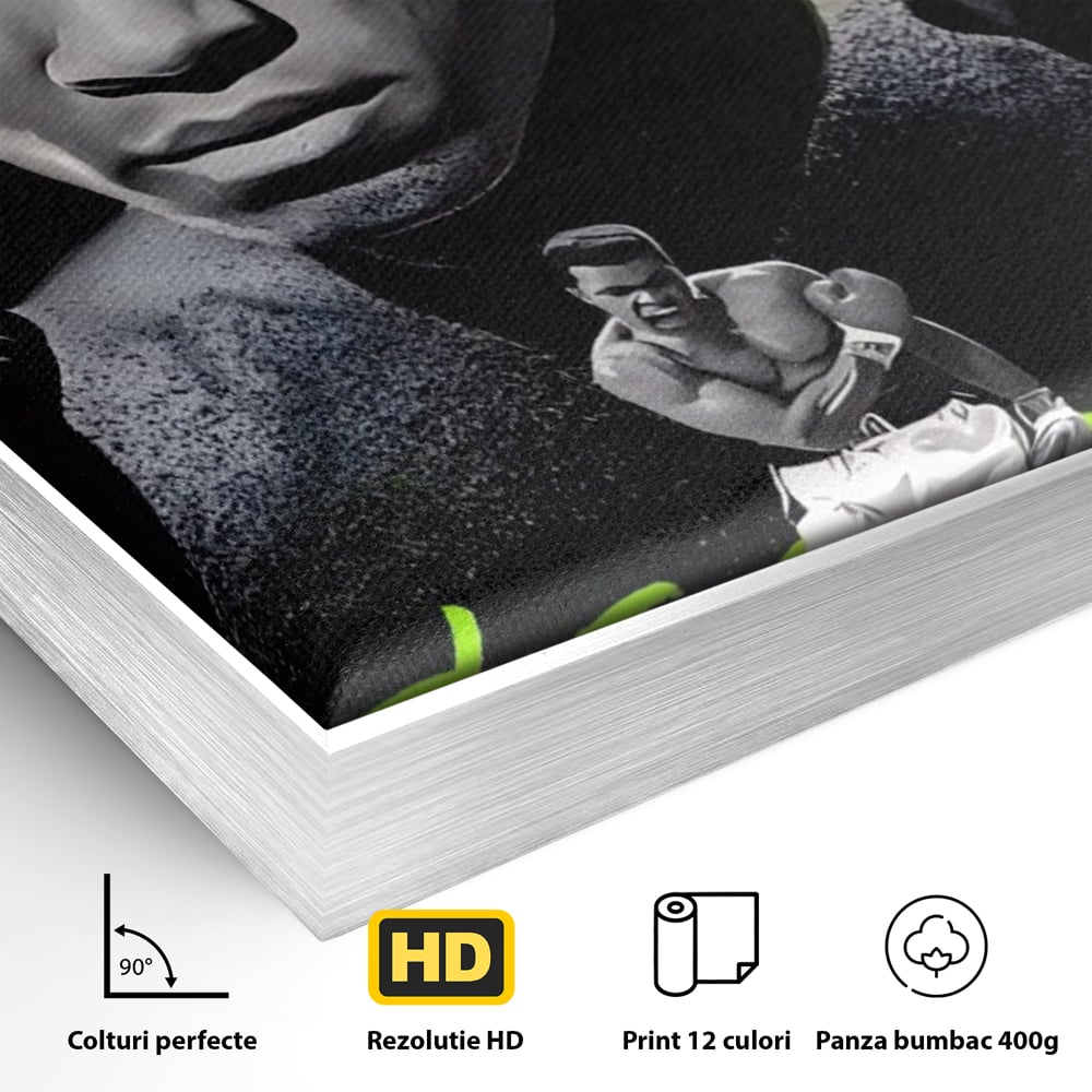 Tablou Canvas Premium LuxCanva® A1545, Mr. Muhammad Ali , Boxer, Sportiv, Campion, Living, Culori Vibrante
