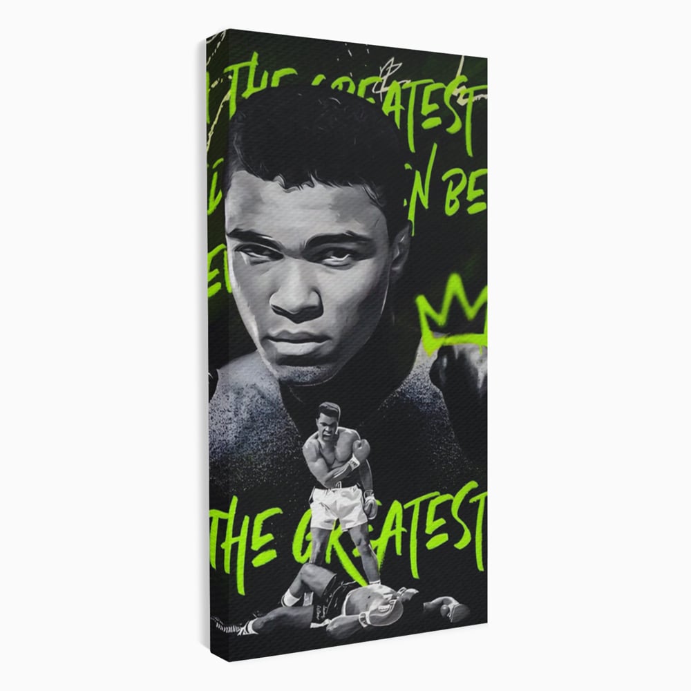 Tablou Canvas Premium LuxCanva® A1545, Mr. Muhammad Ali , Boxer, Sportiv, Campion, Living, Culori Vibrante