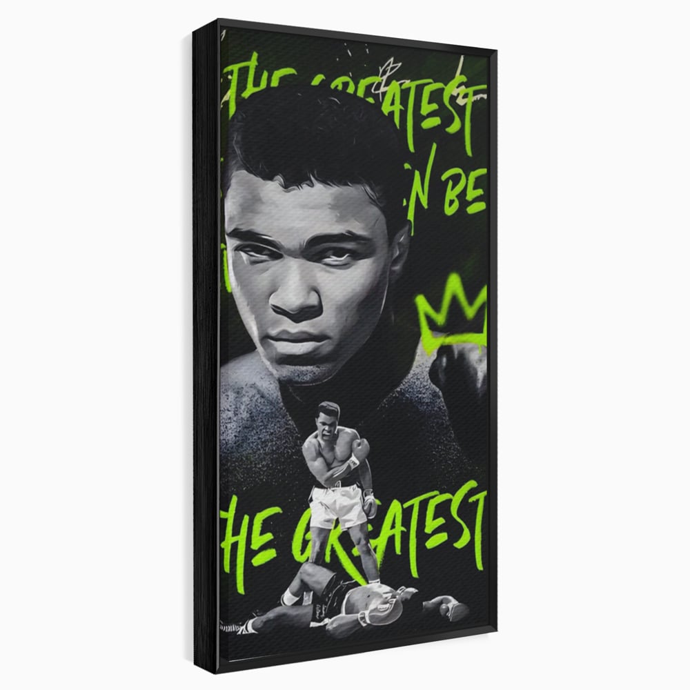 Tablou Canvas Premium LuxCanva® A1545, Mr. Muhammad Ali , Boxer, Sportiv, Campion, Living, Culori Vibrante