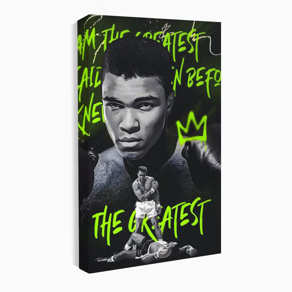 Tablou Canvas Premium LuxCanva® A1545, Mr. Muhammad Ali , Boxer, Sportiv, Campion, Living, Culori Vibrante