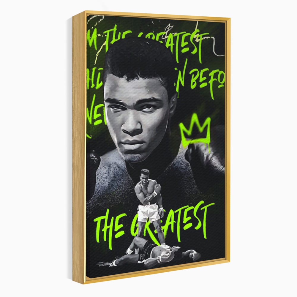 Tablou Canvas Premium LuxCanva® A1545, Mr. Muhammad Ali , Boxer, Sportiv, Campion, Living, Culori Vibrante