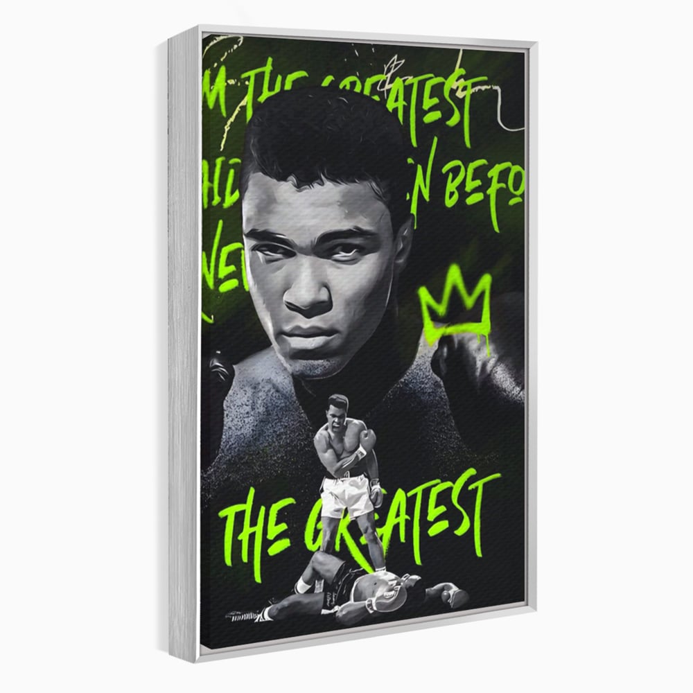 Tablou Canvas Premium LuxCanva® A1545, Mr. Muhammad Ali , Boxer, Sportiv, Campion, Living, Culori Vibrante