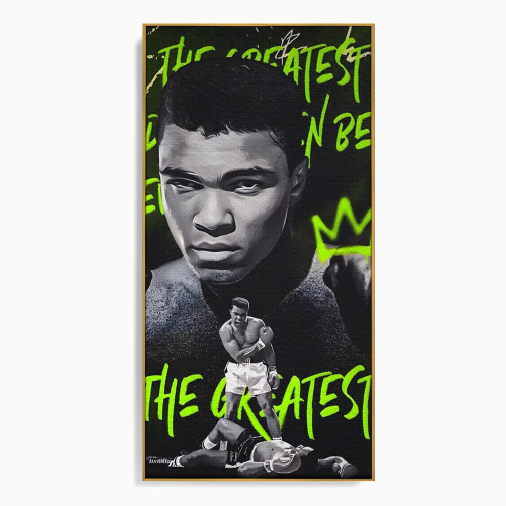 Tablou Canvas Premium LuxCanva® A1545, Mr. Muhammad Ali , Boxer, Sportiv, Campion, Living, Culori Vibrante