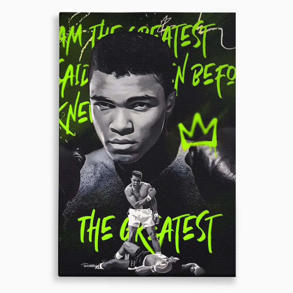 Tablou Canvas Premium LuxCanva® A1545, Mr. Muhammad Ali , Boxer, Sportiv, Campion, Living, Culori Vibrante