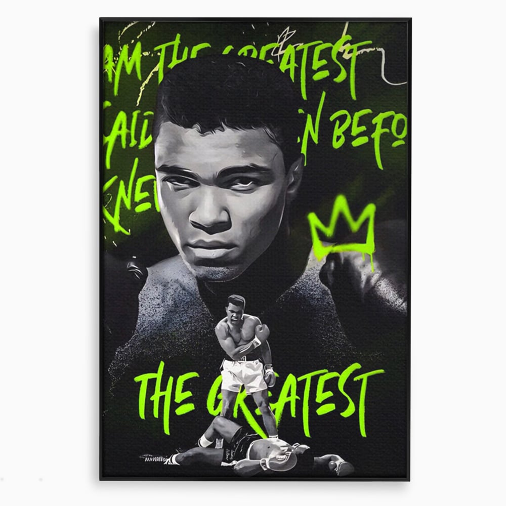 Tablou Canvas Premium LuxCanva® A1545, Mr. Muhammad Ali , Boxer, Sportiv, Campion, Living, Culori Vibrante
