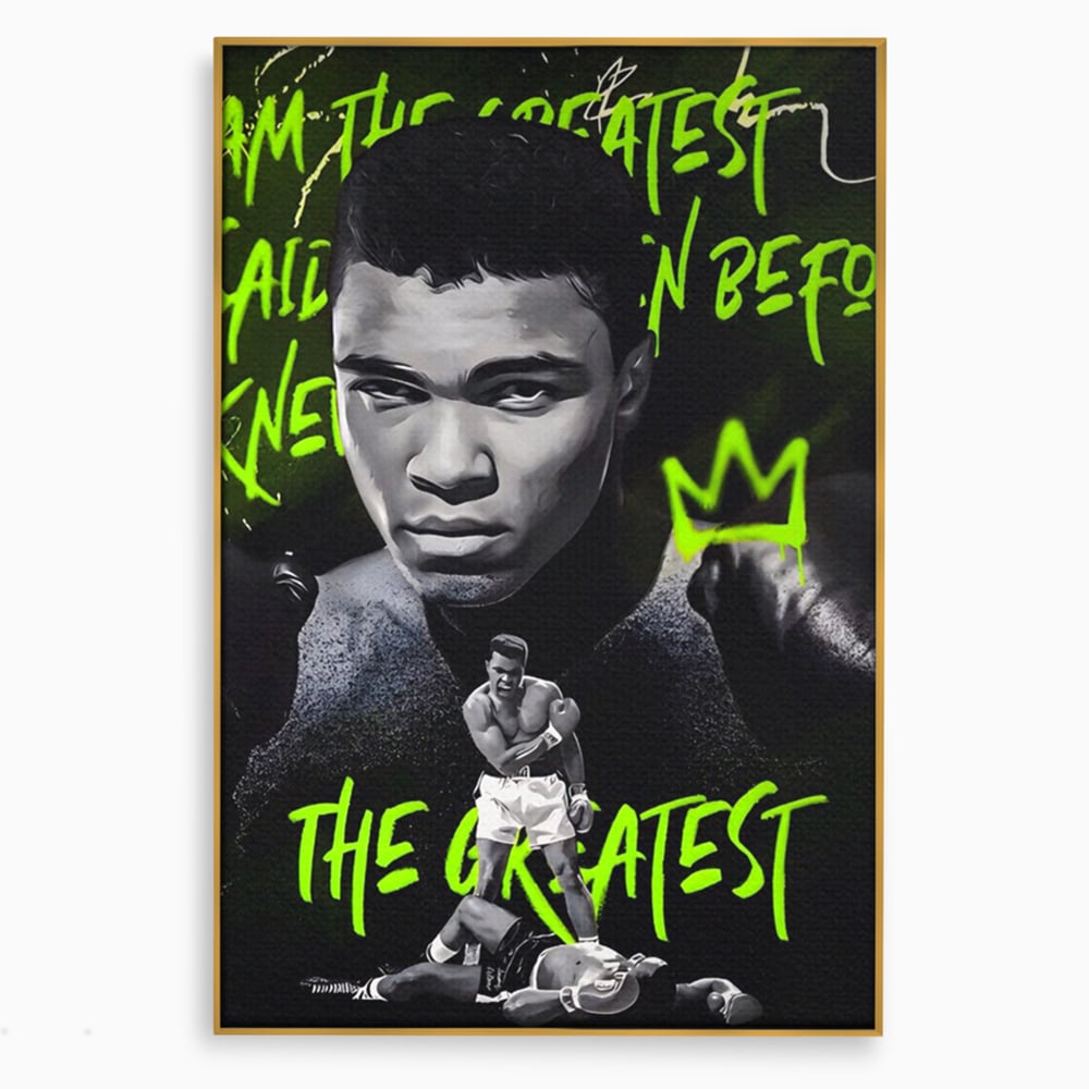 Tablou Canvas Premium LuxCanva® A1545, Mr. Muhammad Ali , Boxer, Sportiv, Campion, Living, Culori Vibrante