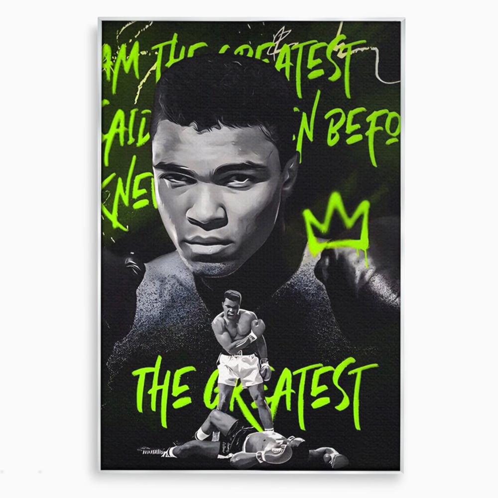 Tablou Canvas Premium LuxCanva® A1545, Mr. Muhammad Ali , Boxer, Sportiv, Campion, Living, Culori Vibrante