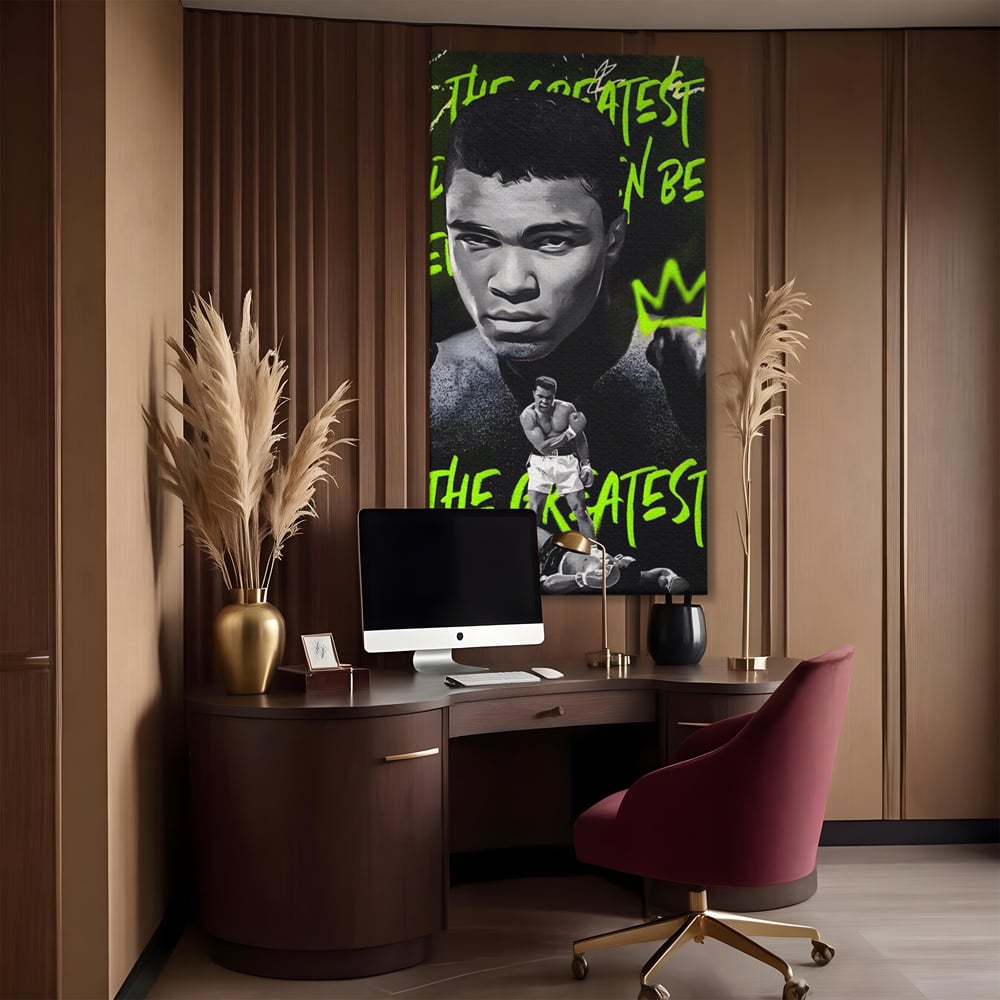 Tablou Canvas Premium LuxCanva® A1545, Mr. Muhammad Ali , Boxer, Sportiv, Campion, Living, Culori Vibrante