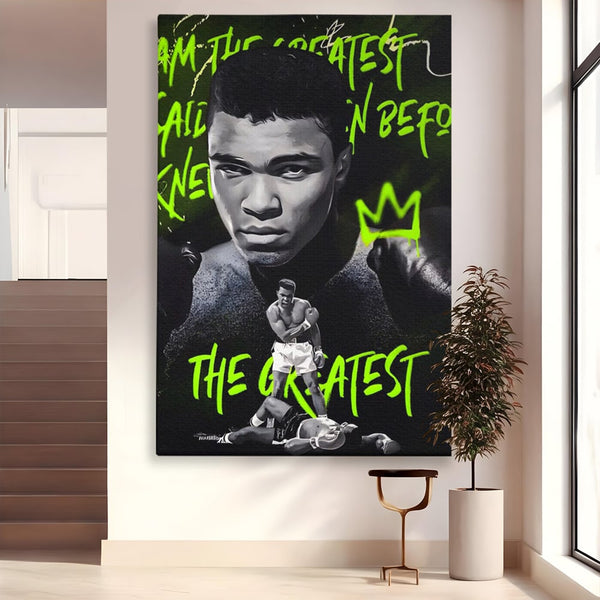 Tablou Canvas Premium LuxCanva® A1545, Mr. Muhammad Ali , Boxer, Sportiv, Campion, Living, Culori Vibrante