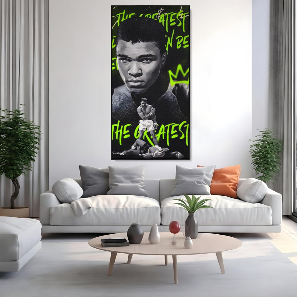 Tablou Canvas Premium LuxCanva® A1545, Mr. Muhammad Ali , Boxer, Sportiv, Campion, Living, Culori Vibrante