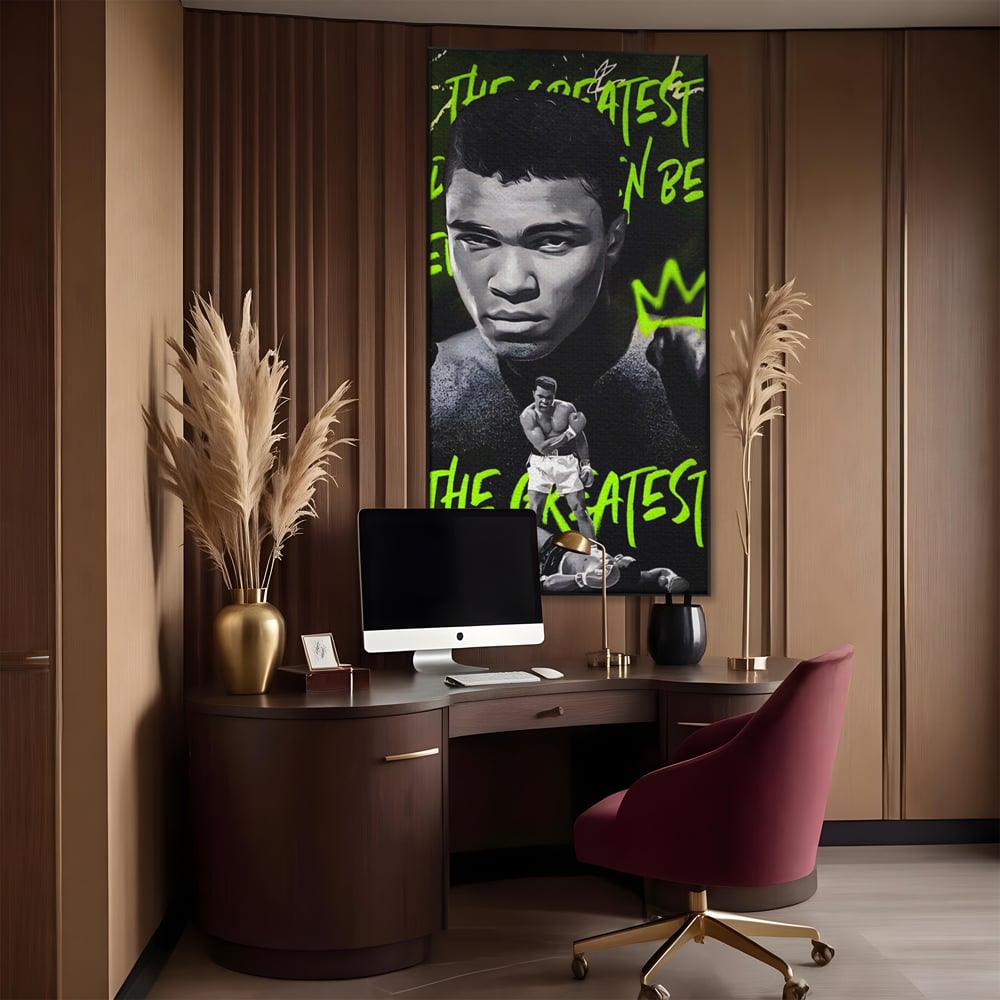 Tablou Canvas Premium LuxCanva® A1545, Mr. Muhammad Ali , Boxer, Sportiv, Campion, Living, Culori Vibrante
