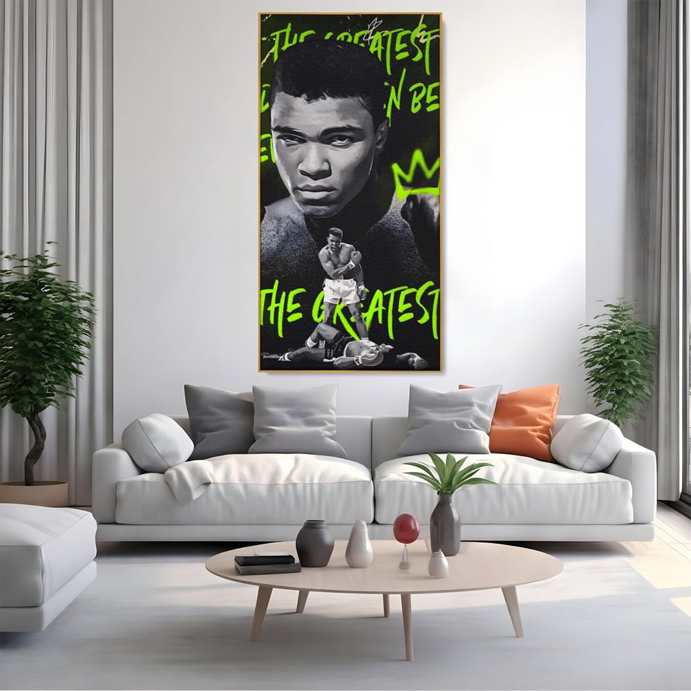 Tablou Canvas Premium LuxCanva® A1545, Mr. Muhammad Ali , Boxer, Sportiv, Campion, Living, Culori Vibrante