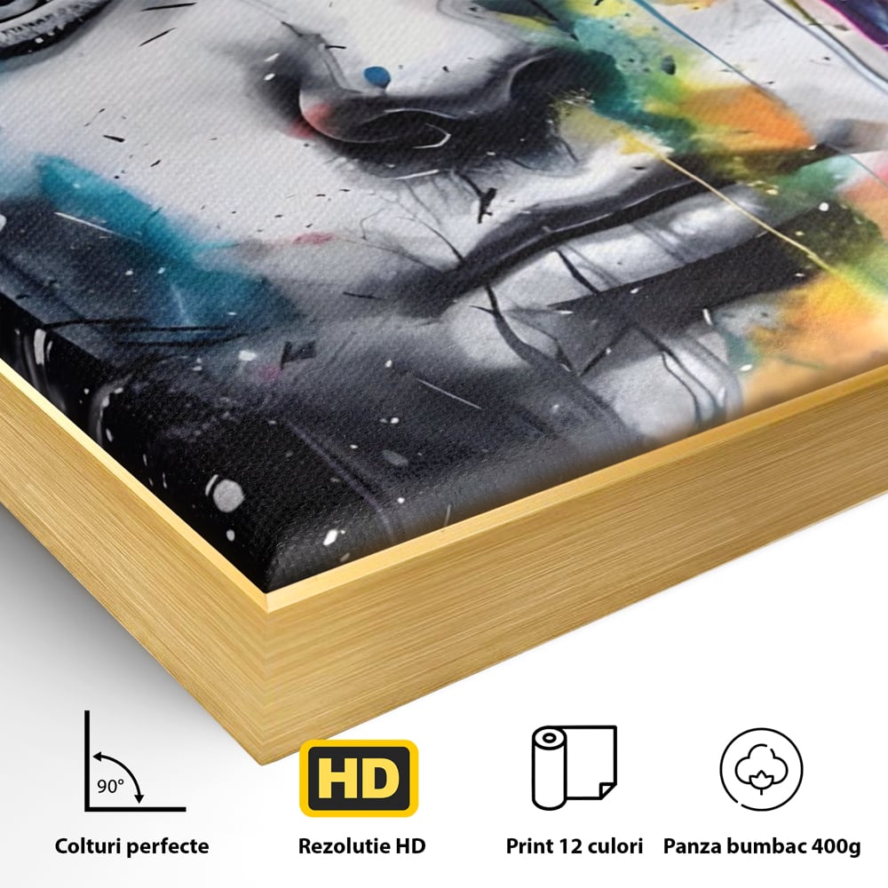 Tablou Canvas Premium LuxCanva® A1546, Beautiful Boy ,  Barbat, Model, Frumuste, Decorativ, Living, Culori Vibrante