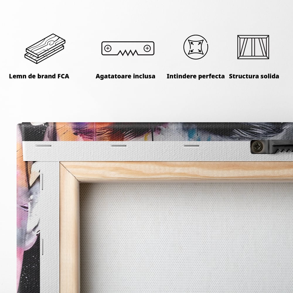 Tablou Canvas Premium LuxCanva® A1546, Beautiful Boy ,  Barbat, Model, Frumuste, Decorativ, Living, Culori Vibrante