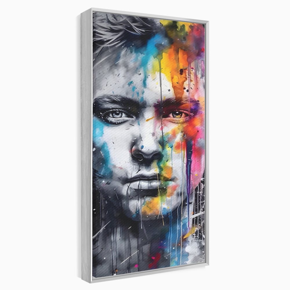 Tablou Canvas Premium LuxCanva® A1546, Beautiful Boy ,  Barbat, Model, Frumuste, Decorativ, Living, Culori Vibrante