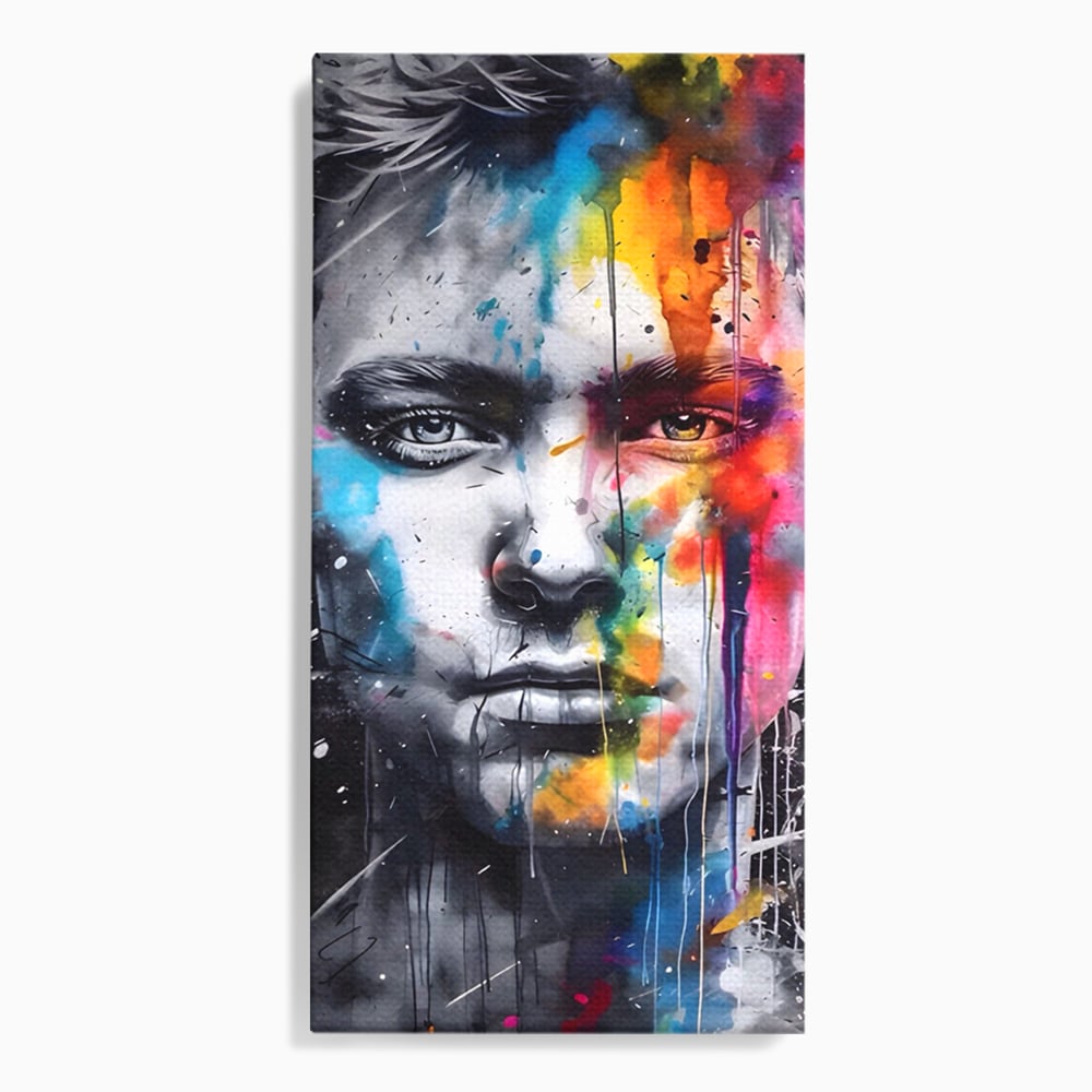 Tablou Canvas Premium LuxCanva® A1546, Beautiful Boy ,  Barbat, Model, Frumuste, Decorativ, Living, Culori Vibrante