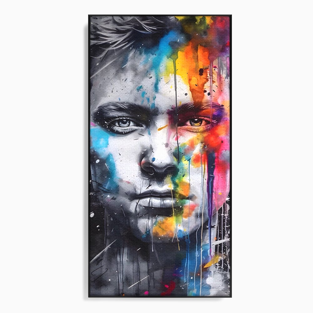 Tablou Canvas Premium LuxCanva® A1546, Beautiful Boy ,  Barbat, Model, Frumuste, Decorativ, Living, Culori Vibrante