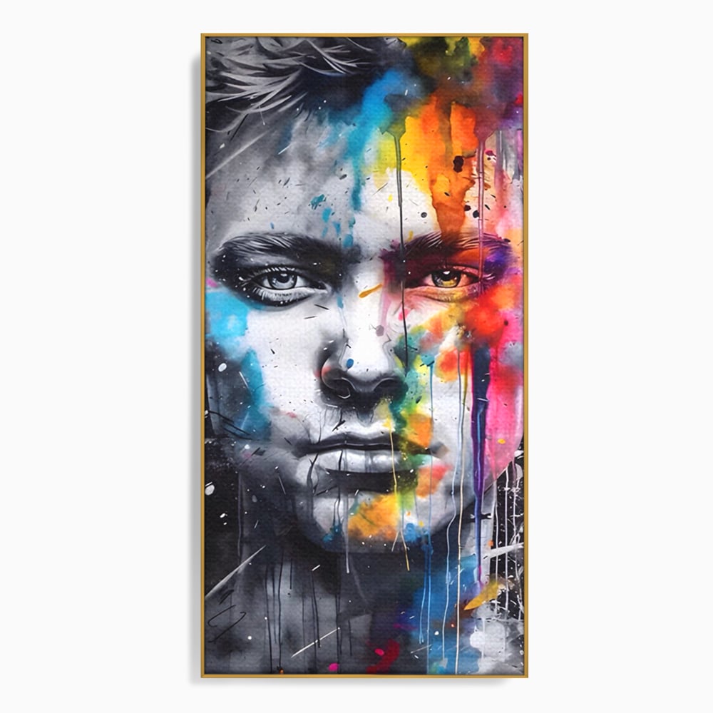 Tablou Canvas Premium LuxCanva® A1546, Beautiful Boy ,  Barbat, Model, Frumuste, Decorativ, Living, Culori Vibrante