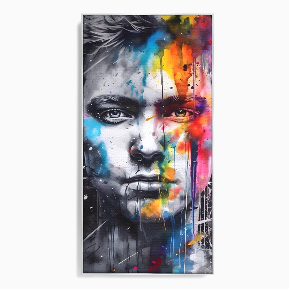 Tablou Canvas Premium LuxCanva® A1546, Beautiful Boy ,  Barbat, Model, Frumuste, Decorativ, Living, Culori Vibrante