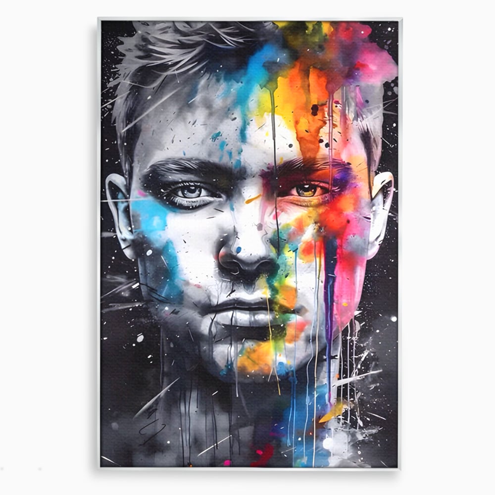 Tablou Canvas Premium LuxCanva® A1546, Beautiful Boy ,  Barbat, Model, Frumuste, Decorativ, Living, Culori Vibrante