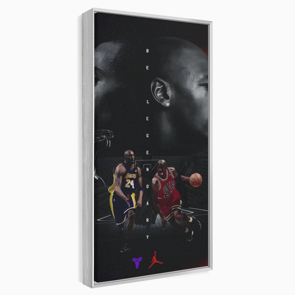Leinwand Premium Canvas Wandkunst, LuxCanva® A1547, Be Legendary , Michael Jordan, Kobe Bryant, Stars, Sport, Wohnen, Lebendige Farben
