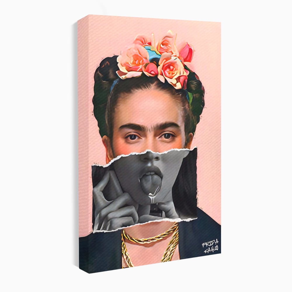Tablou Canvas Premium LuxCanva® A1548, Frida Kahlo ,  Decorativ, Arta Moderna, Artista, Pictorita, Living, Culori Vibrante