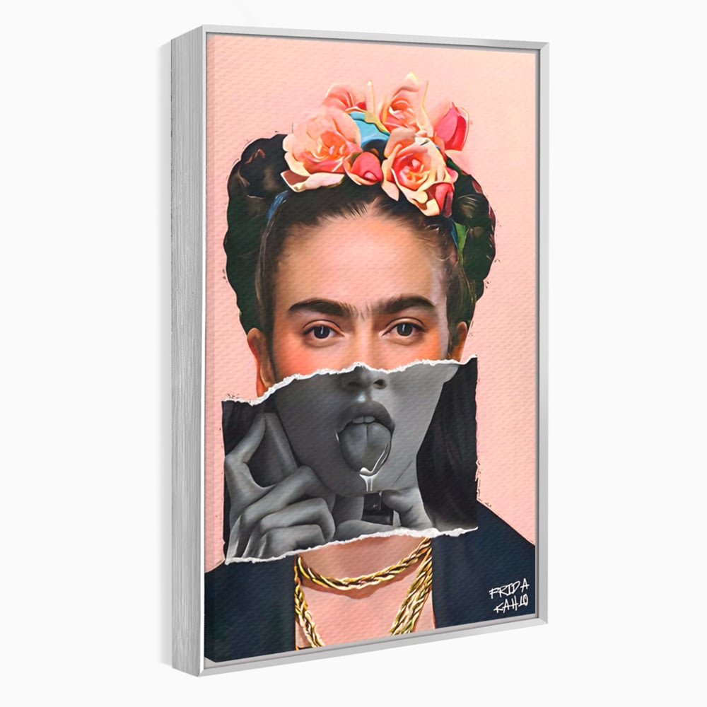 Tablou Canvas Premium LuxCanva® A1548, Frida Kahlo ,  Decorativ, Arta Moderna, Artista, Pictorita, Living, Culori Vibrante