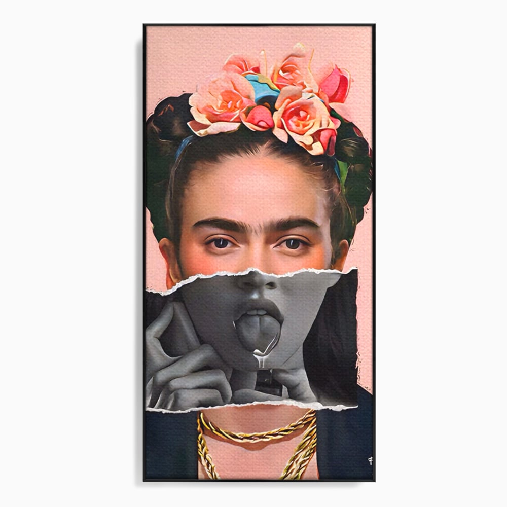 Tablou Canvas Premium LuxCanva® A1548, Frida Kahlo ,  Decorativ, Arta Moderna, Artista, Pictorita, Living, Culori Vibrante
