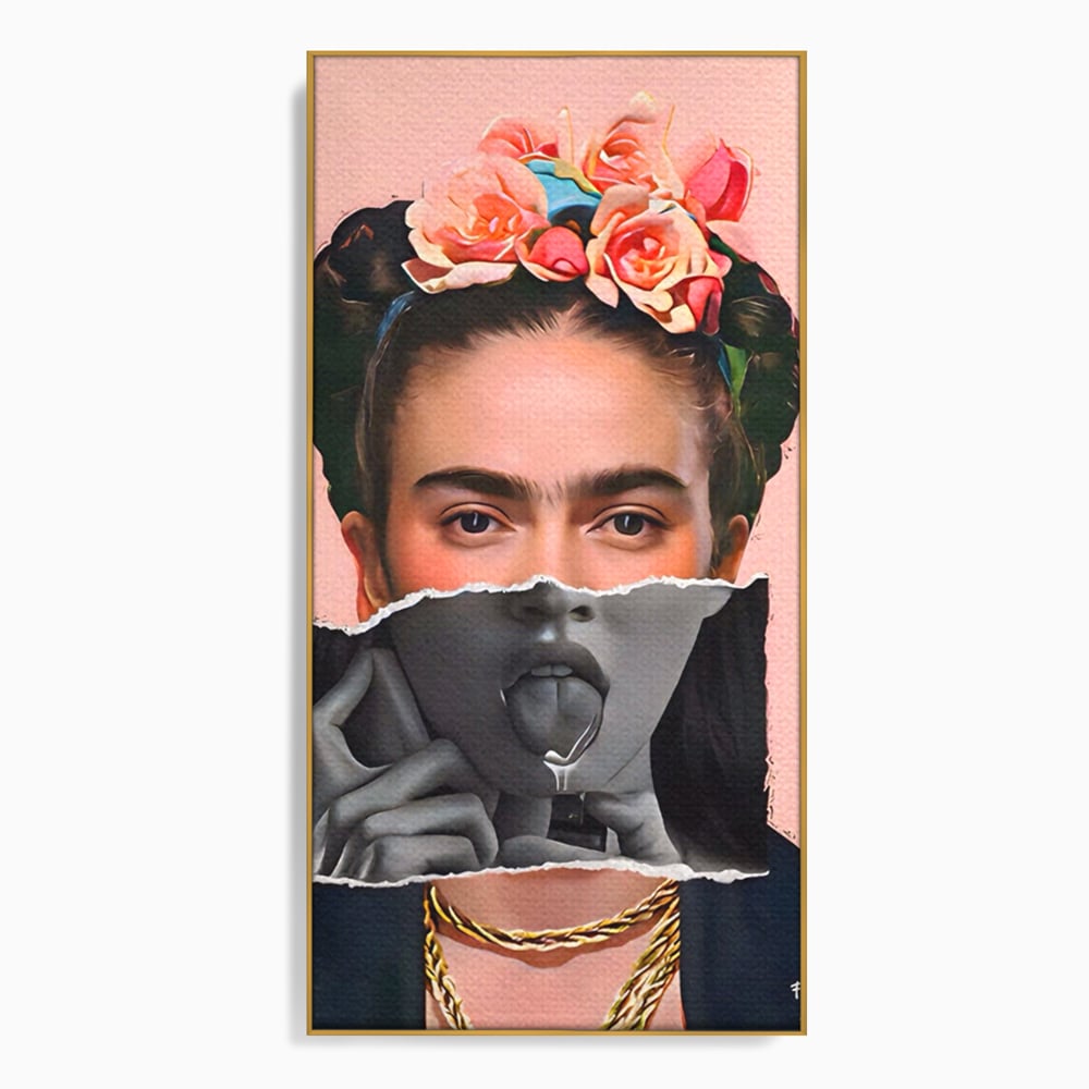 Tablou Canvas Premium LuxCanva® A1548, Frida Kahlo ,  Decorativ, Arta Moderna, Artista, Pictorita, Living, Culori Vibrante