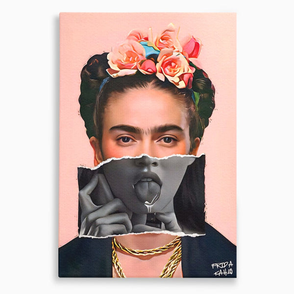 Tablou Canvas Premium LuxCanva® A1548, Frida Kahlo ,  Decorativ, Arta Moderna, Artista, Pictorita, Living, Culori Vibrante