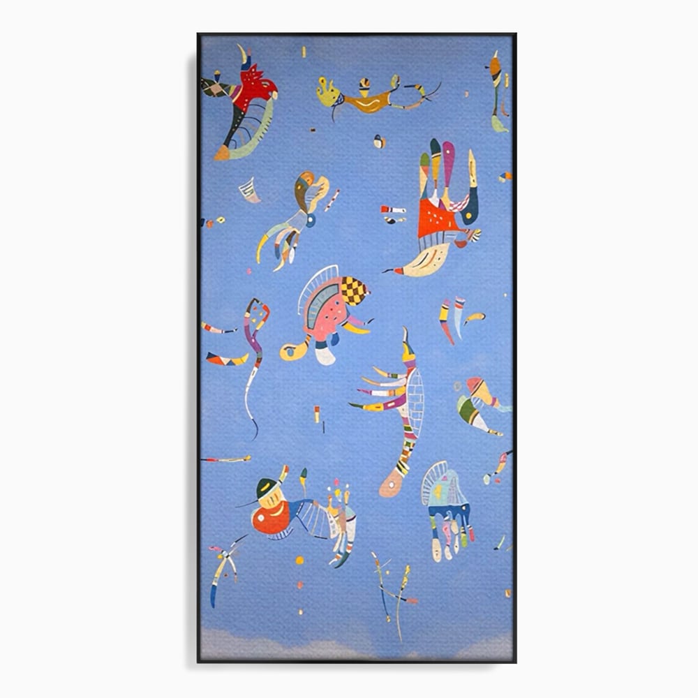 Tablou Canvas Premium LuxCanva® A1550, Marine Animals , Decorativ, Camera Copil, Animale Acvatice, Desene, Cartoon, Living, Culori Vibrante