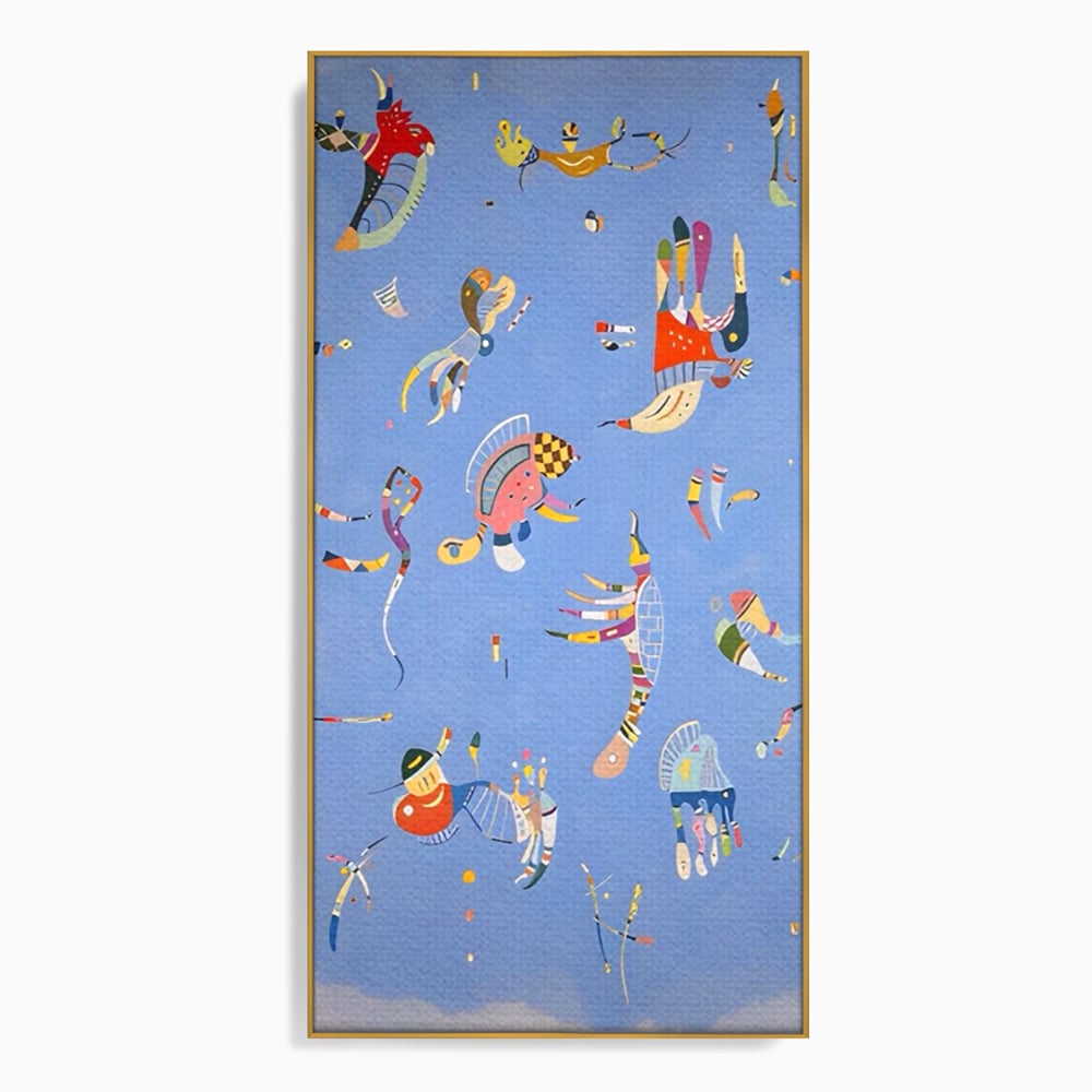 Tablou Canvas Premium LuxCanva® A1550, Marine Animals , Decorativ, Camera Copil, Animale Acvatice, Desene, Cartoon, Living, Culori Vibrante