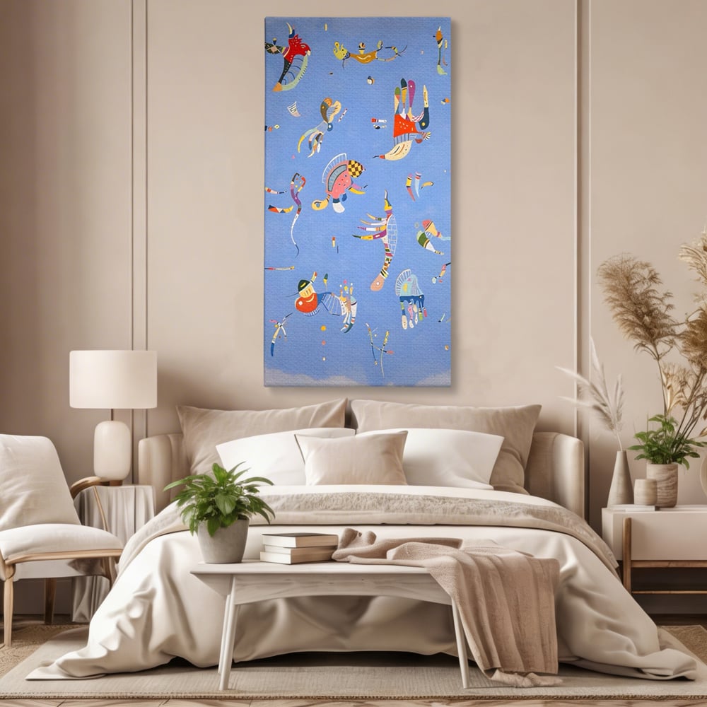Tablou Canvas Premium LuxCanva® A1550, Marine Animals , Decorativ, Camera Copil, Animale Acvatice, Desene, Cartoon, Living, Culori Vibrante